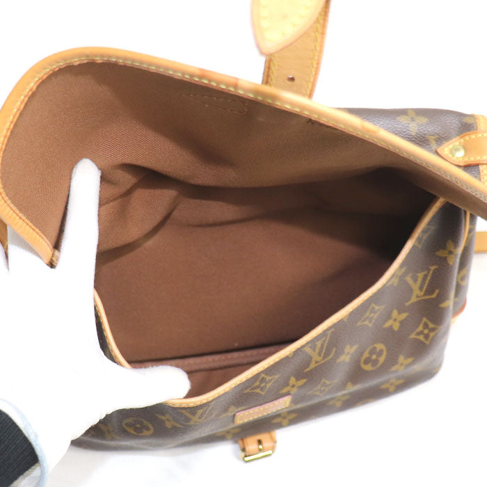 LOUIS VUITTON ルイ・ヴィトン ソミュール 30 ショルダーバッグ モノグラム ブラウン M42256 MB0023 レディース【中古】