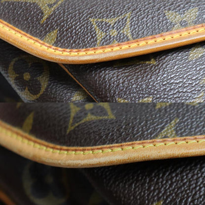 LOUIS VUITTON ルイ・ヴィトン ソミュール 30 ショルダーバッグ モノグラム ブラウン M42256 MB0023 レディース【中古】