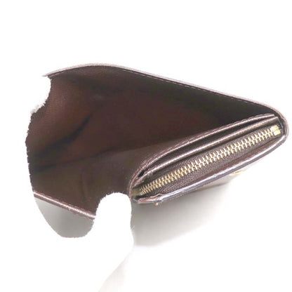 LOUIS VUITTON ルイ・ヴィトン ポルト モネ ビエ トレゾール 二つ折り財布 ダミエ N61730 CA0095 レディース【中古】