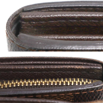 LOUIS VUITTON ルイ・ヴィトン ポルト モネ ビエ トレゾール 二つ折り財布 ダミエ N61730 CA0095 レディース【中古】