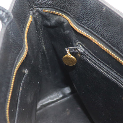 CHANEL シャネル キャビアスキン 復刻トート トートバッグ ブラック A01804 レディース【中古】