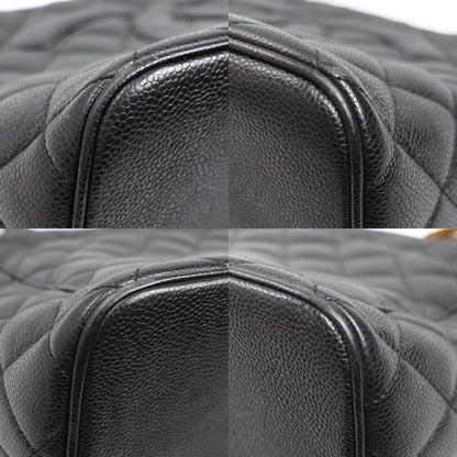 CHANEL シャネル キャビアスキン 復刻トート トートバッグ ブラック A01804 レディース【中古】