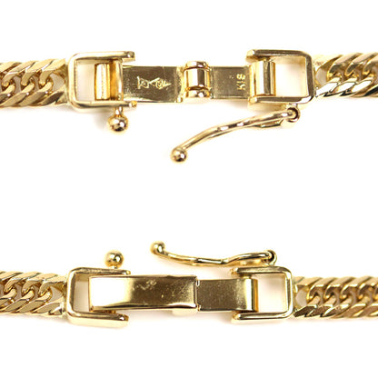 K18YG イエローゴールド ネックレス 喜平8面トリプルカット 20g 50cm メンズ【中古】