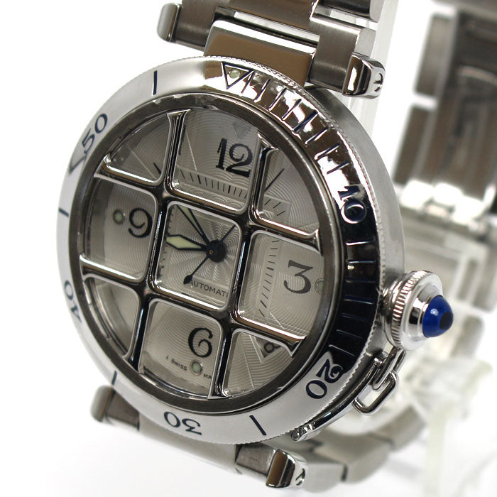 CARTIER カルティエ パシャ グリッド 38mm 腕時計 自動巻き W31040H3 メンズ【中古】