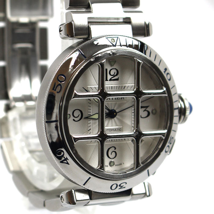 CARTIER カルティエ パシャ グリッド 38mm 腕時計 自動巻き W31040H3 メンズ【中古】