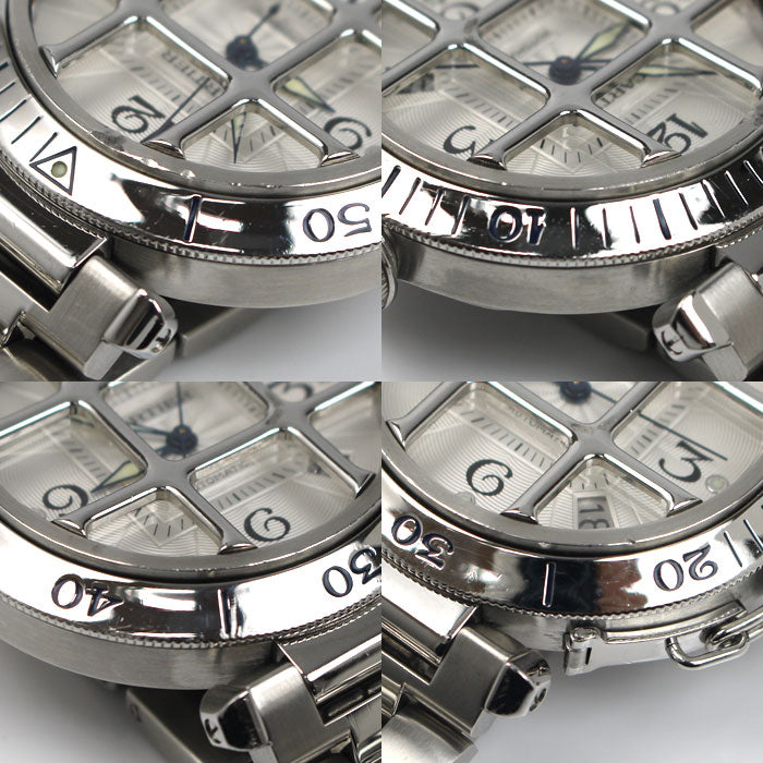 CARTIER カルティエ パシャ グリッド 38mm 腕時計 自動巻き W31040H3 メンズ【中古】