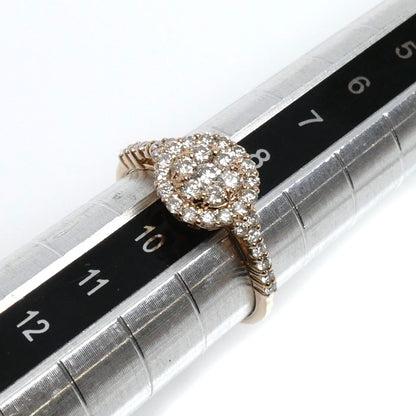 K18PG ピンクゴールド リング・指輪 ダイヤモンド0.50ct 9号 1.7g レディース【中古】