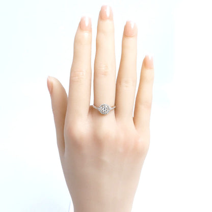 K18PG ピンクゴールド リング・指輪 ダイヤモンド0.50ct 9号 1.7g レディース【中古】