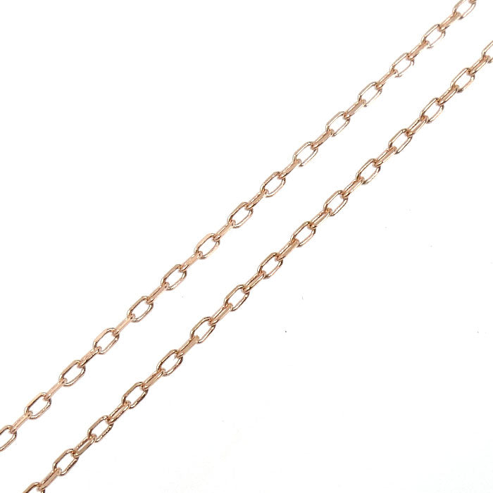 K10PG ピンクゴールド ネックレス ダイヤモンド0.055ct 0.9g 40cm ダンシングダイヤ レディース【中古】