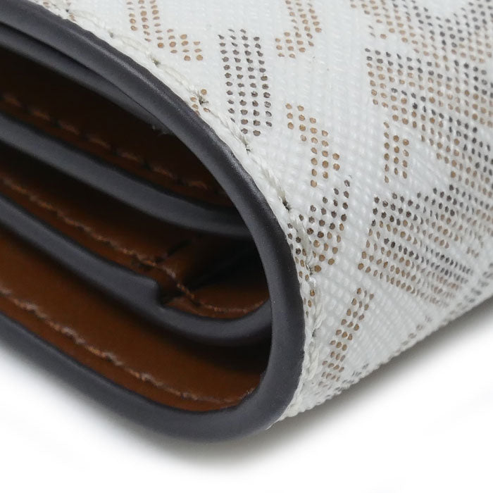 Michael Kors マイケルコース エンパイア シグネチャー ロゴ 二つ折り財布 バニラ 32S4G8ED7V レディース【未使用】【買取品】