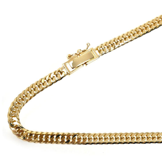 K18YG イエローゴールド ネックレス 喜平6面Wカット 20.7g 50cm メンズ【中古】