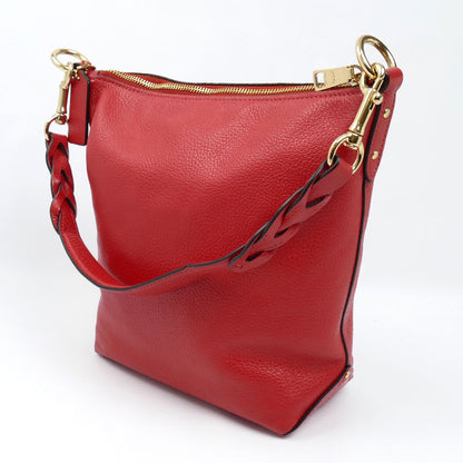 COACH コーチ ミニ アビー ダッフル ショルダーバッグ レッド F67025 レディース【中古】