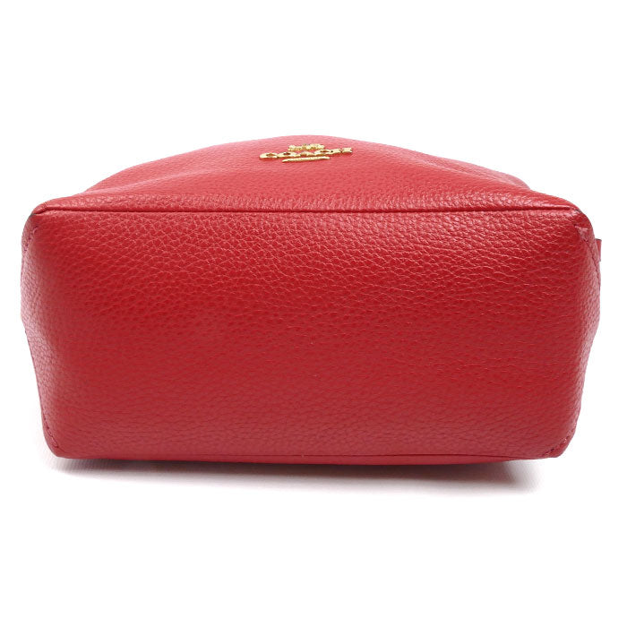 COACH コーチ ミニ アビー ダッフル ショルダーバッグ レッド F67025 レディース【中古】