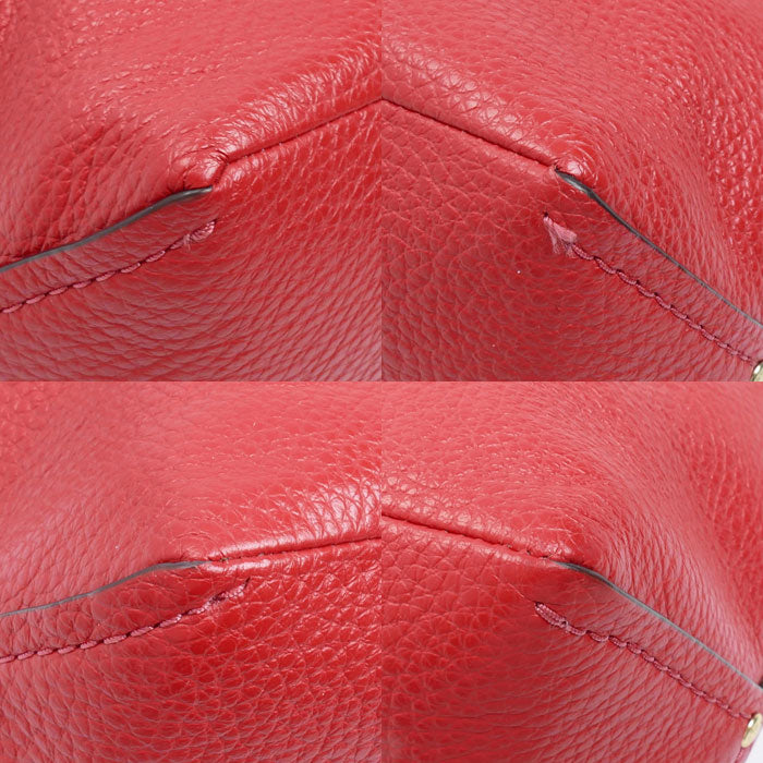 COACH コーチ ミニ アビー ダッフル ショルダーバッグ レッド F67025 レディース【中古】