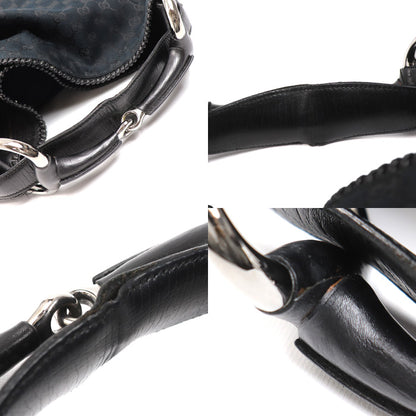 GUCCI グッチ ホースビット ラージ ホーボー ショルダーバッグ ブラック 114900 レディース【中古】