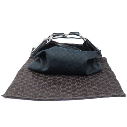 GUCCI グッチ ホースビット ラージ ホーボー ショルダーバッグ ブラック 114900 レディース【中古】
