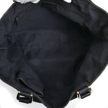 GUCCI グッチ GGキャンバス アビー トートバッグ ブラック 130739 レディース【中古】
