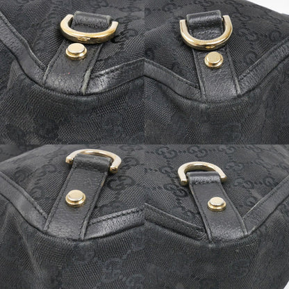 GUCCI グッチ GGキャンバス アビー トートバッグ ブラック 130739 レディース【中古】