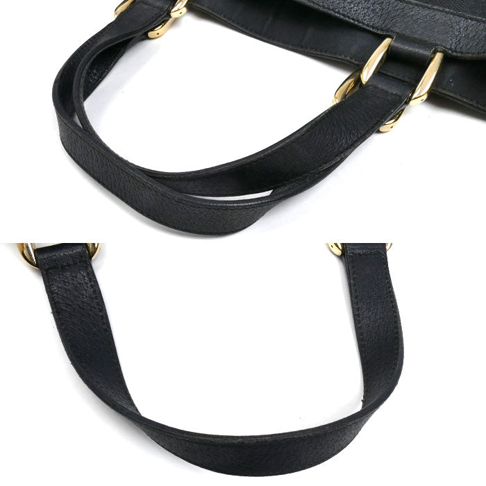 GUCCI グッチ GGキャンバス アビー トートバッグ ブラック 130739 レディース【中古】