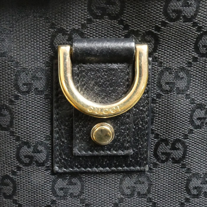 GUCCI グッチ GGキャンバス アビー トートバッグ ブラック 130739 レディース【中古】