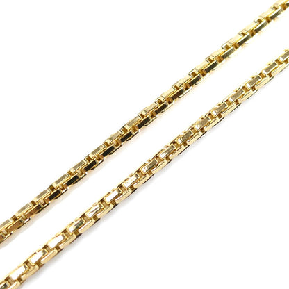 UNOAERRE ウノアエレ K18YG イエローゴールド ネックレス 8.7g 50cm ベネチアン３編み レディース【中古】