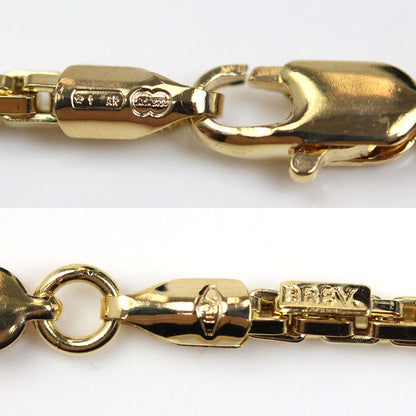 UNOAERRE ウノアエレ K18YG イエローゴールド ネックレス 8.7g 50cm ベネチアン３編み レディース【中古】