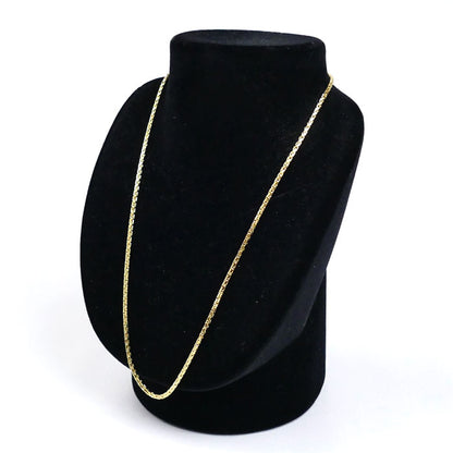 UNOAERRE ウノアエレ K18YG イエローゴールド ネックレス 8.7g 50cm ベネチアン３編み レディース【中古】