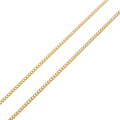 K18YG イエローゴールド ネックレス 喜平2面カット 1.7g 60cm ユニセックス【中古】