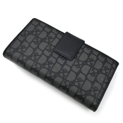 Pinky&Dianne ピンキー＆ダイアン パドロック フラップ ウォレット 長財布 グレー/ブラック PDLWBET1 レディース【中古】