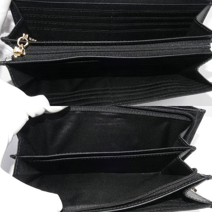 Pinky&Dianne ピンキー＆ダイアン パドロック フラップ ウォレット 長財布 グレー/ブラック PDLWBET1 レディース【中古】