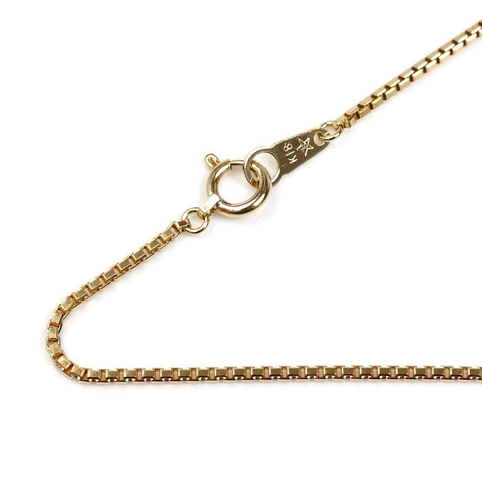 K18YG イエローゴールド ネックレス ベネチアン 5.8g 45cm レディース【中古】