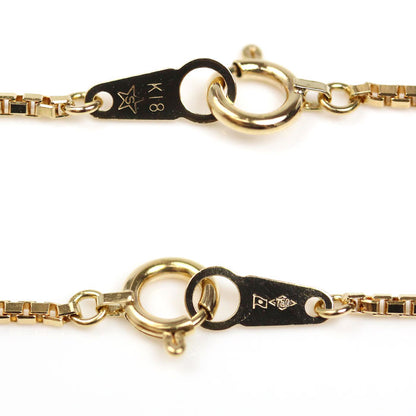 K18YG イエローゴールド ネックレス ベネチアン 5.8g 45cm レディース【中古】