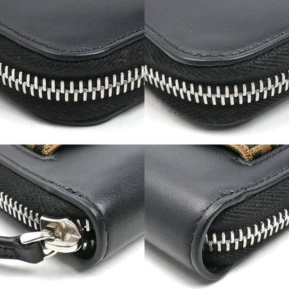 FENDI フェンディ FFロゴ ジップアラウンド ウォレット 長財布 ラウンドファスナー ブラック/ブラック 7M0276 A8VC F17BJ メンズ【中古】