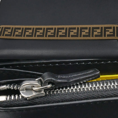 FENDI フェンディ FFロゴ ジップアラウンド ウォレット 長財布 ラウンドファスナー ブラック/ブラック 7M0276 A8VC F17BJ メンズ【中古】