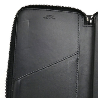 FENDI フェンディ FFロゴ ジップアラウンド ウォレット 長財布 ラウンドファスナー ブラック/ブラック 7M0276 A8VC F17BJ メンズ【中古】