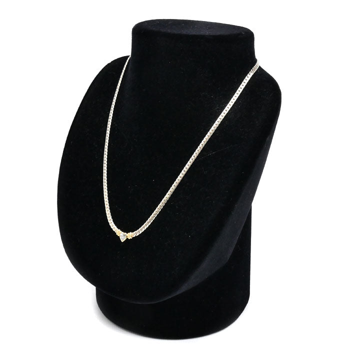 STAR JEWELRY スタージュエリー SV925/K14YG ネックレス キュービックジルコニア 8.5g 40cm レディース【中古】