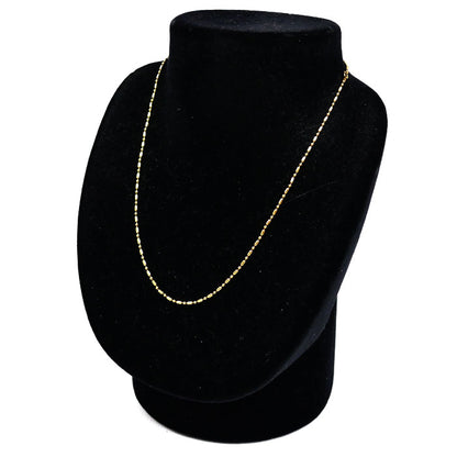 K18YG イエローゴールド ネックレス 4.1g 40cm レディース【中古】