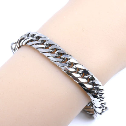 Pt850プラチナ ブレスレット 喜平8面トリプルカット 51.2g 20cm メンズ【中古】