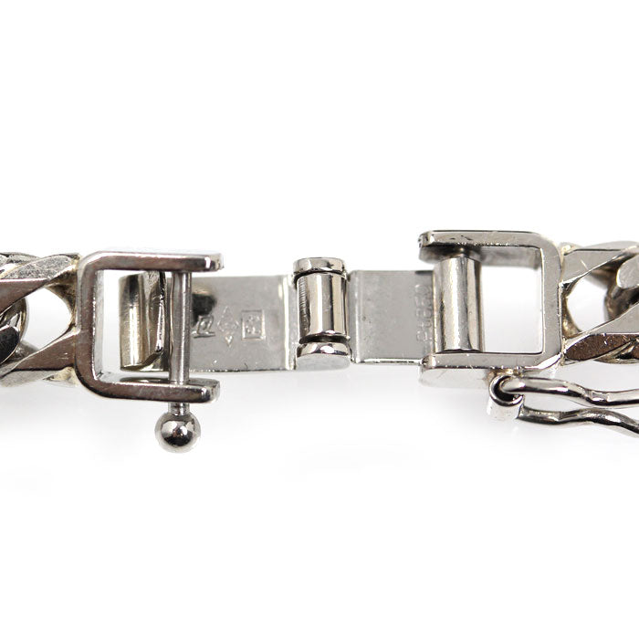 Pt850プラチナ ブレスレット 喜平6面Wカット 20.1g 18.5cm ユニセックス【中古】