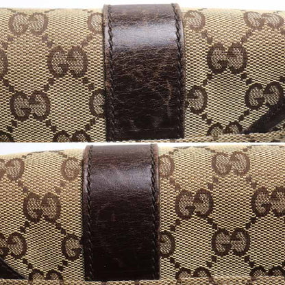 GUCCI グッチ GGキャンバス ウエストバッグ ボディバッグ ベージュ/ブラウン 145851 ユニセックス【中古】