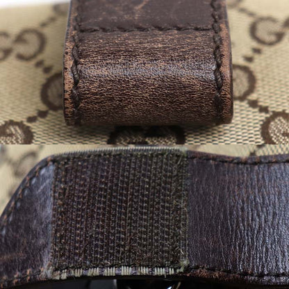 GUCCI グッチ GGキャンバス ウエストバッグ ボディバッグ ベージュ/ブラウン 145851 ユニセックス【中古】