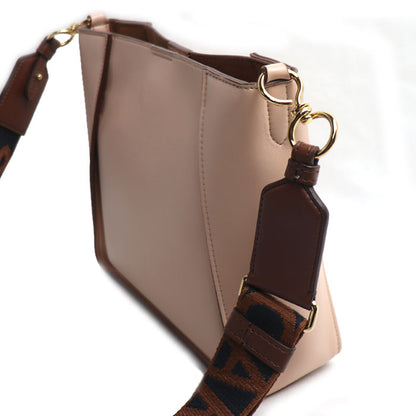 Stella McCartney ステラマッカートニー ロゴ ミニ クロスボディ ショルダーバッグ ピンクベージュ 700073 レディース【中古】