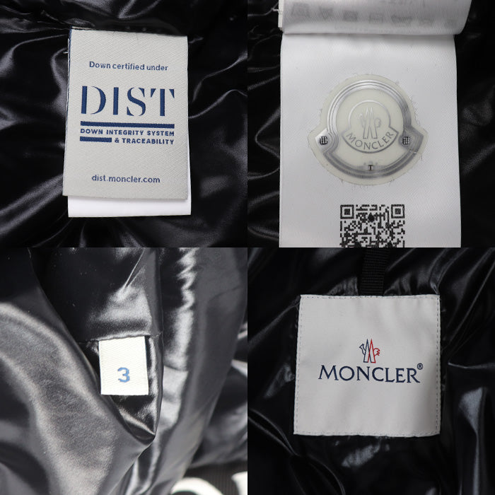 MONCLER モンクレール MONTCLA ダウンジャケット ブラック F20911B56900 
3 メンズ【中古】