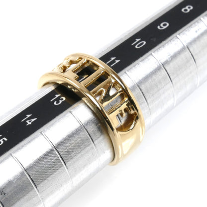 CELINE セリーヌ K18YG イエローゴールド ロゴ リング・指輪 12号 4.3g レディース【中古】