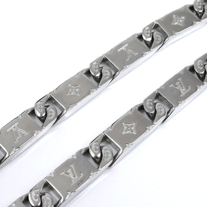 LOUIS VUITTON ルイ・ヴィトン メタル モノグラム タイドアップ ネックレス M00919 AK5202 50cm メンズ【中古】