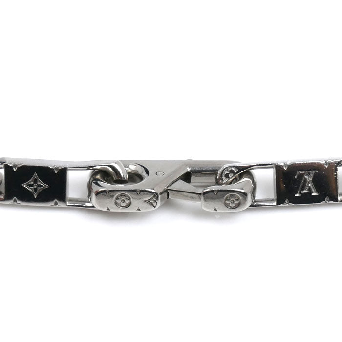 LOUIS VUITTON ルイ・ヴィトン メタル モノグラム タイドアップ ネックレス M00919 AK5202 50cm メンズ【中古】
