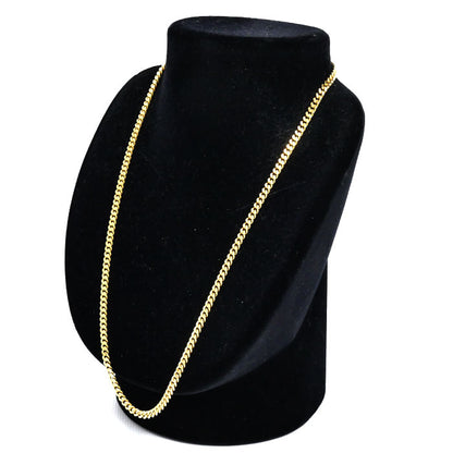 K18YG イエローゴールド ネックレス 喜平2面カット 30.0g 50cm メンズ【中古】