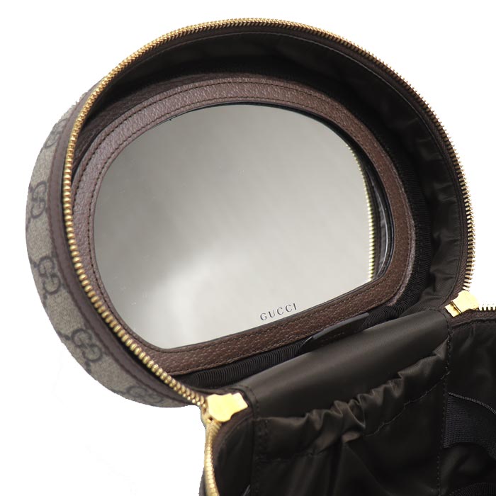 GUCCI グッチ オフィディア GG コスメティックケース ハンドバッグ ベージュ/ブラウン 611001 シェリーライン レディース【中古】