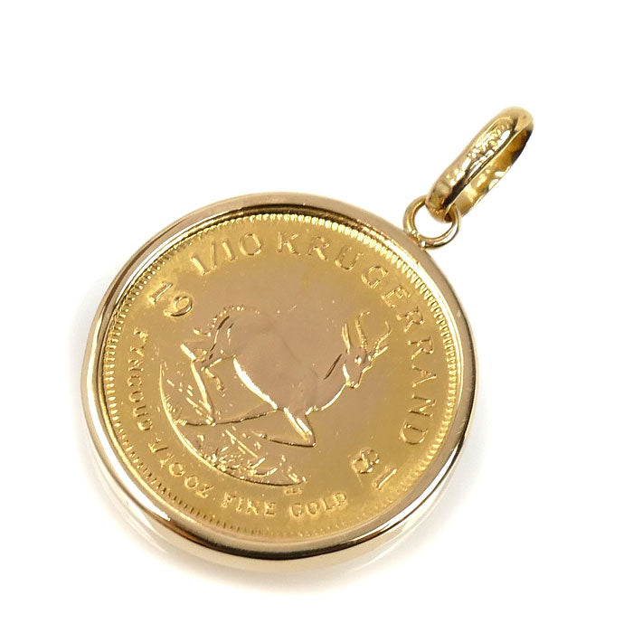 K21.6YG/K18YG クルーガーランド1/10OZ ペンダントトップ 4.0g 1981 ユニセックス【中古】