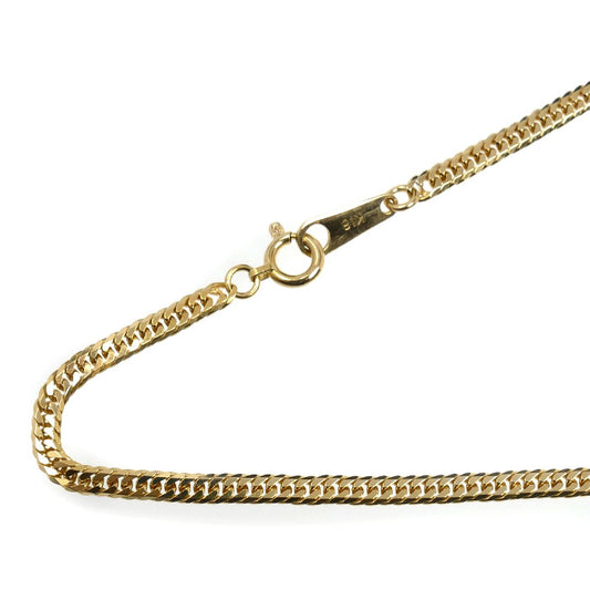 K18YG イエローゴールド ネックレス 喜平6面Wカット 10.0g 50cm ユニセックス【中古】